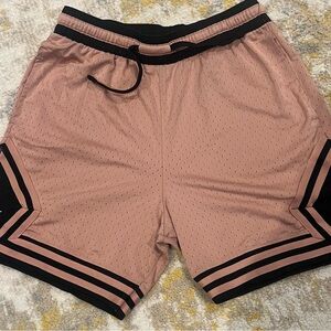 Nike Jordan Men's Pink and Black Athletic Shorts